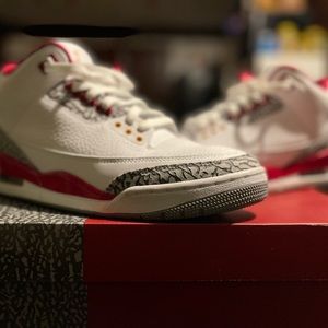 Jordan retro 3 “cardinal red “